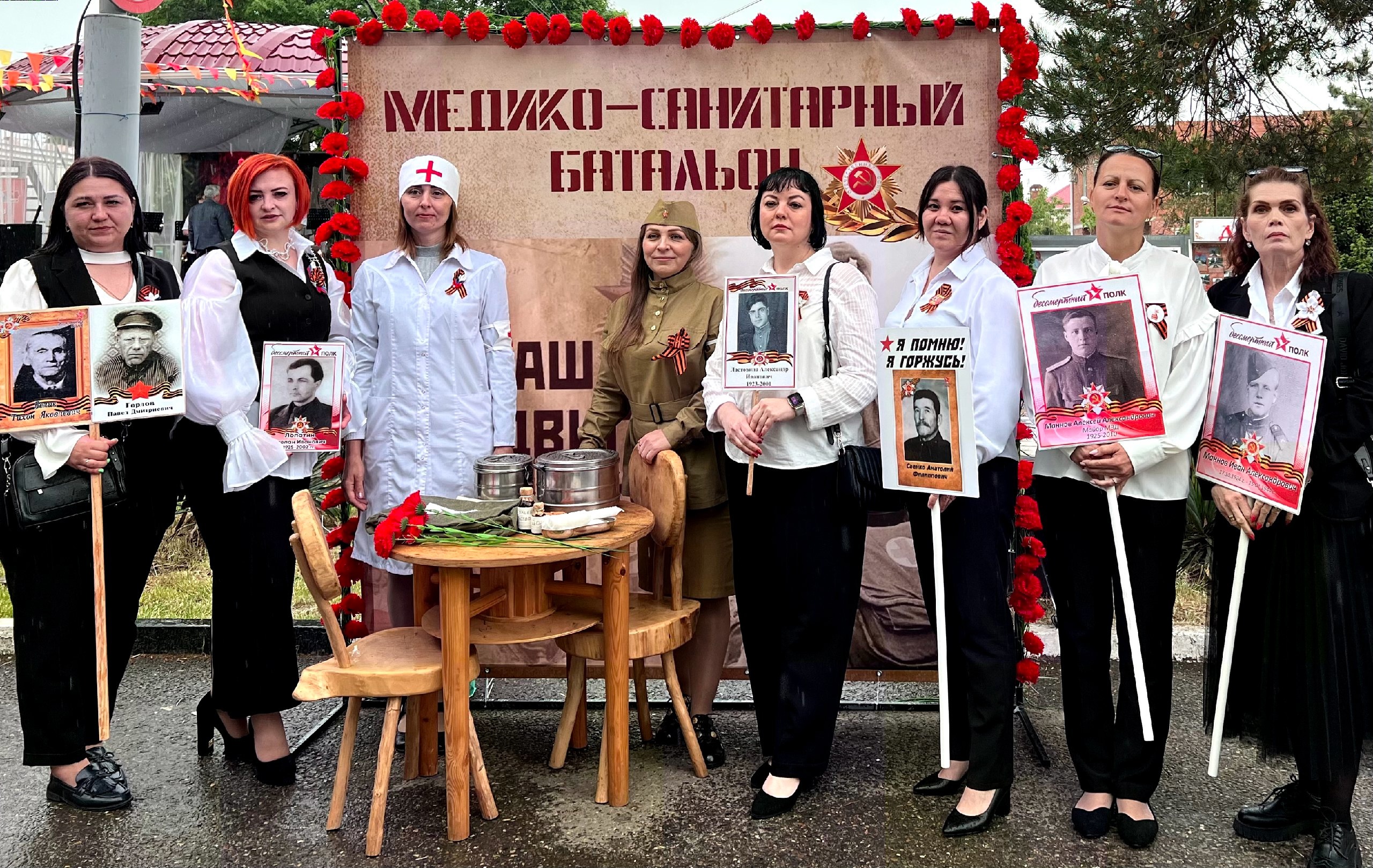 Тематические площадки и фотозоны, посвященные Дню Победы