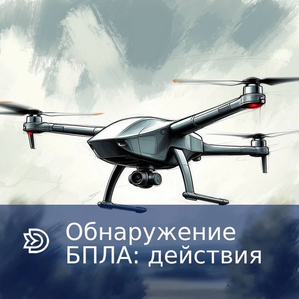 Алгоритм действий в случае обнаружения беспилотных летательных аппаратов (БПЛА):