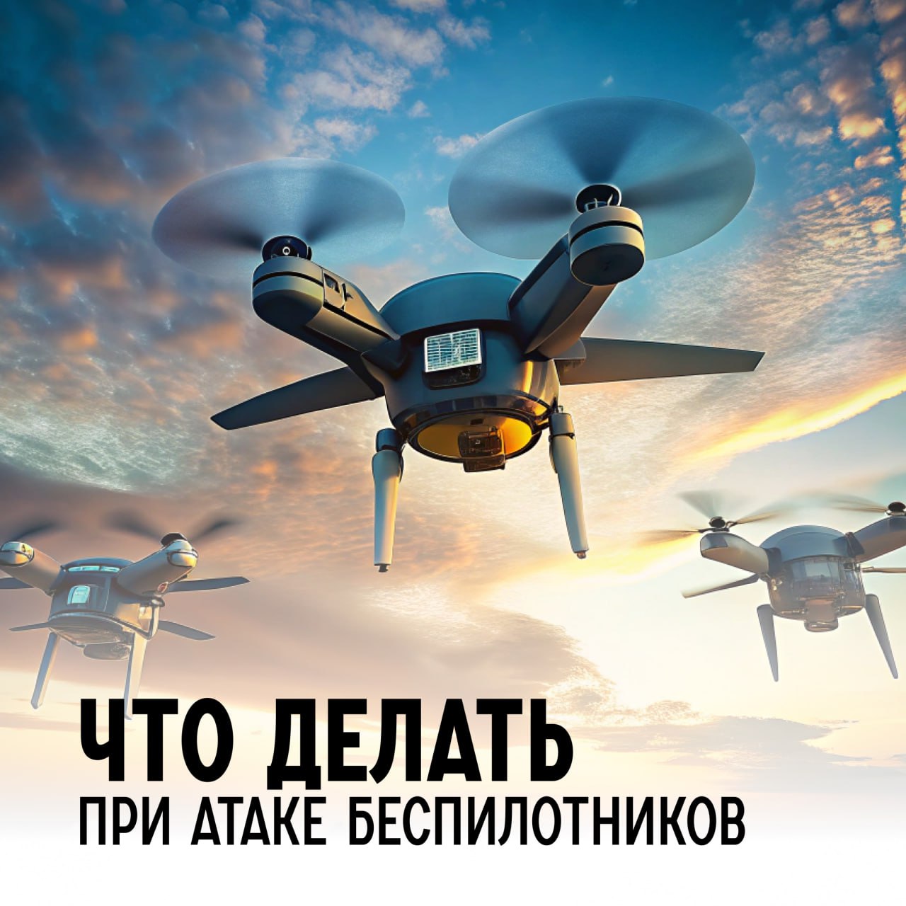 Алгоритм действий в случае обнаружения беспилотных летательных аппаратов (БПЛА):