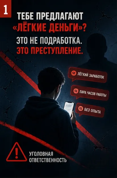 Предлагают "легкие деньги"? Это не подработка - это преступление
