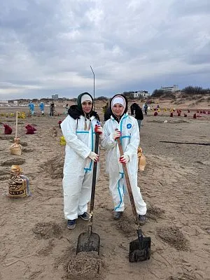 Очистка береговой линии Анапы