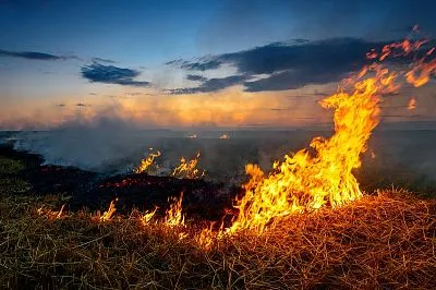 На Кубани сохраняется высокий класс пожароопасности!