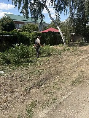 На территории нашего поселения проведены работы покосу сорной растительности в районе пос. Южгипрониисельстрой, а так же на улице 50 лет Победы!
