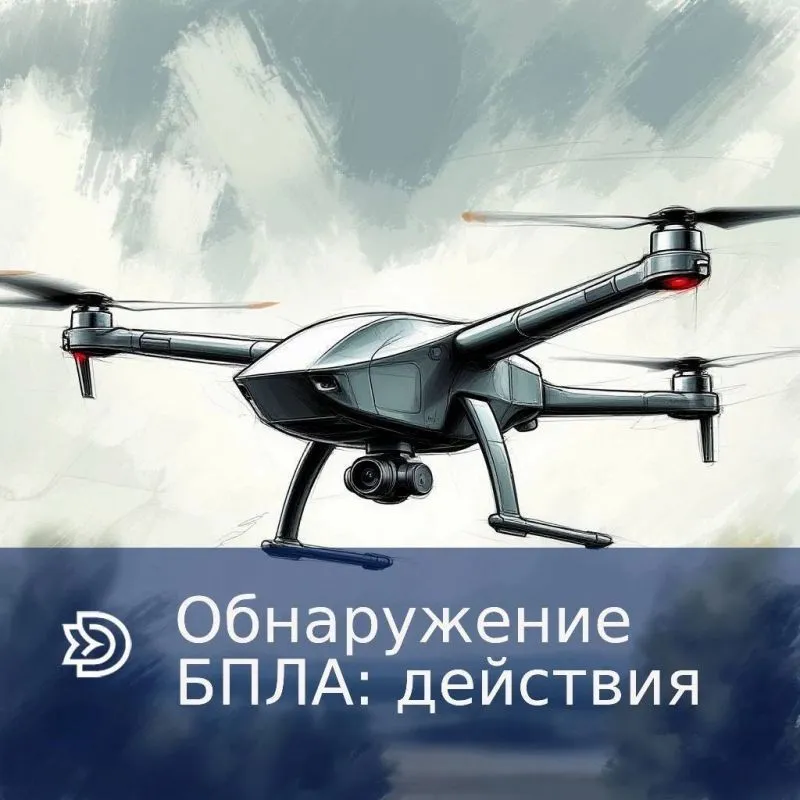 Алгоритм действий в случае обнаружения беспилотных летательных аппаратов (БПЛА):