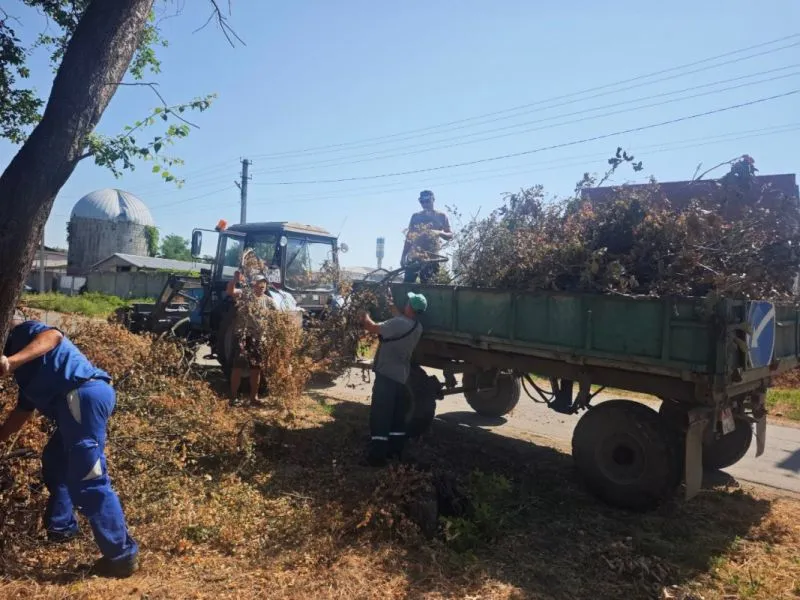 Уборка веток в пос. Южгипрониисельстрой