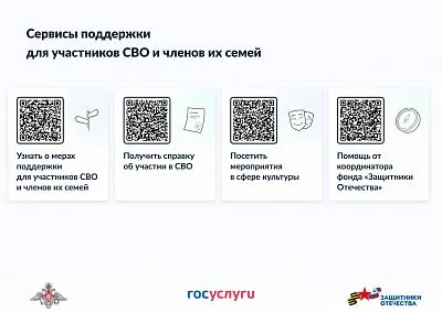 Сервисы поддержки для участников СВО и членов их семей